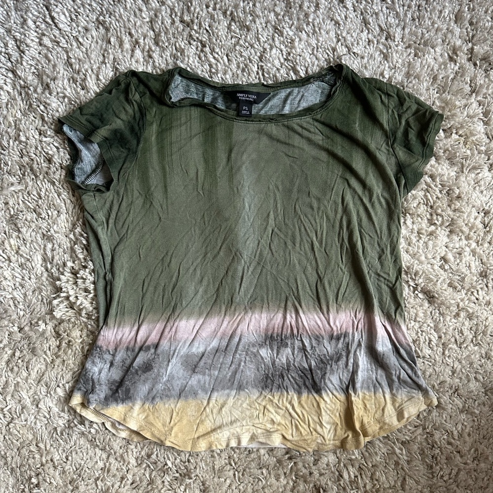 vintage simply vera wang ombré top